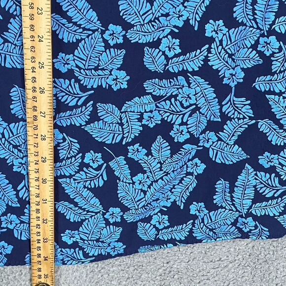 HB Button Shirt Men's 4XL Blue Floral Print Resort Vacation Causal - Picture 6 of 8